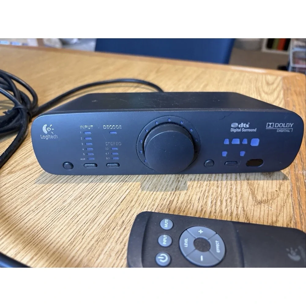 GENUINE Logitech Z906 5.1 Surround Sound Speaker System Control Console, Remote